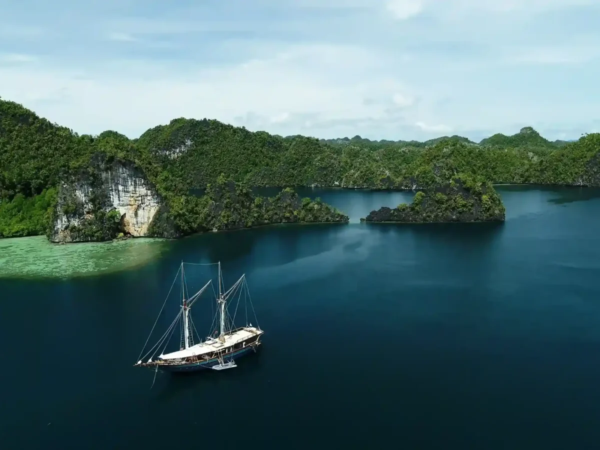 View over the islands from Harfat peak, Misool, Raja Ampat