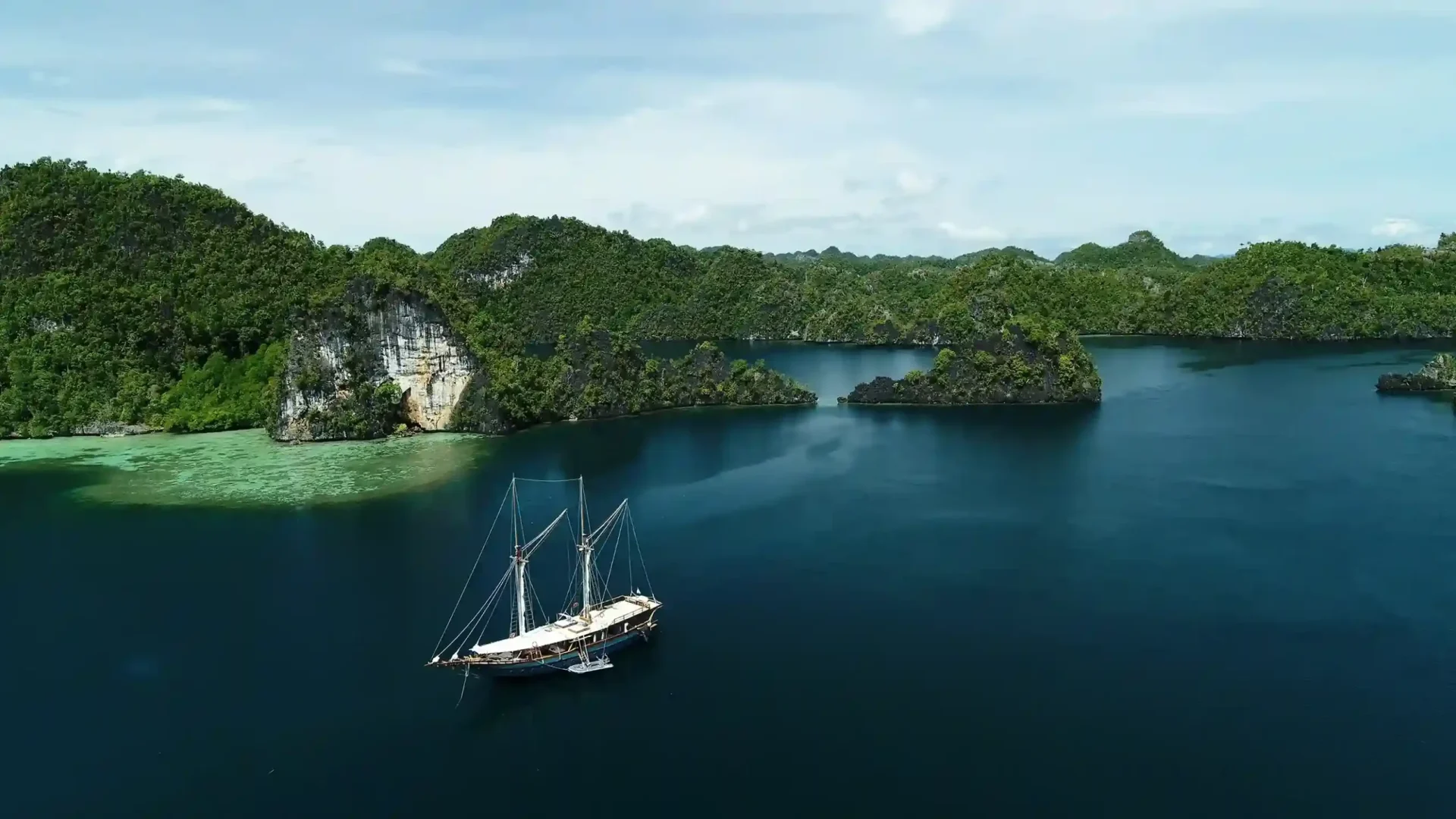 View over the islands from Harfat peak, Misool, Raja Ampat