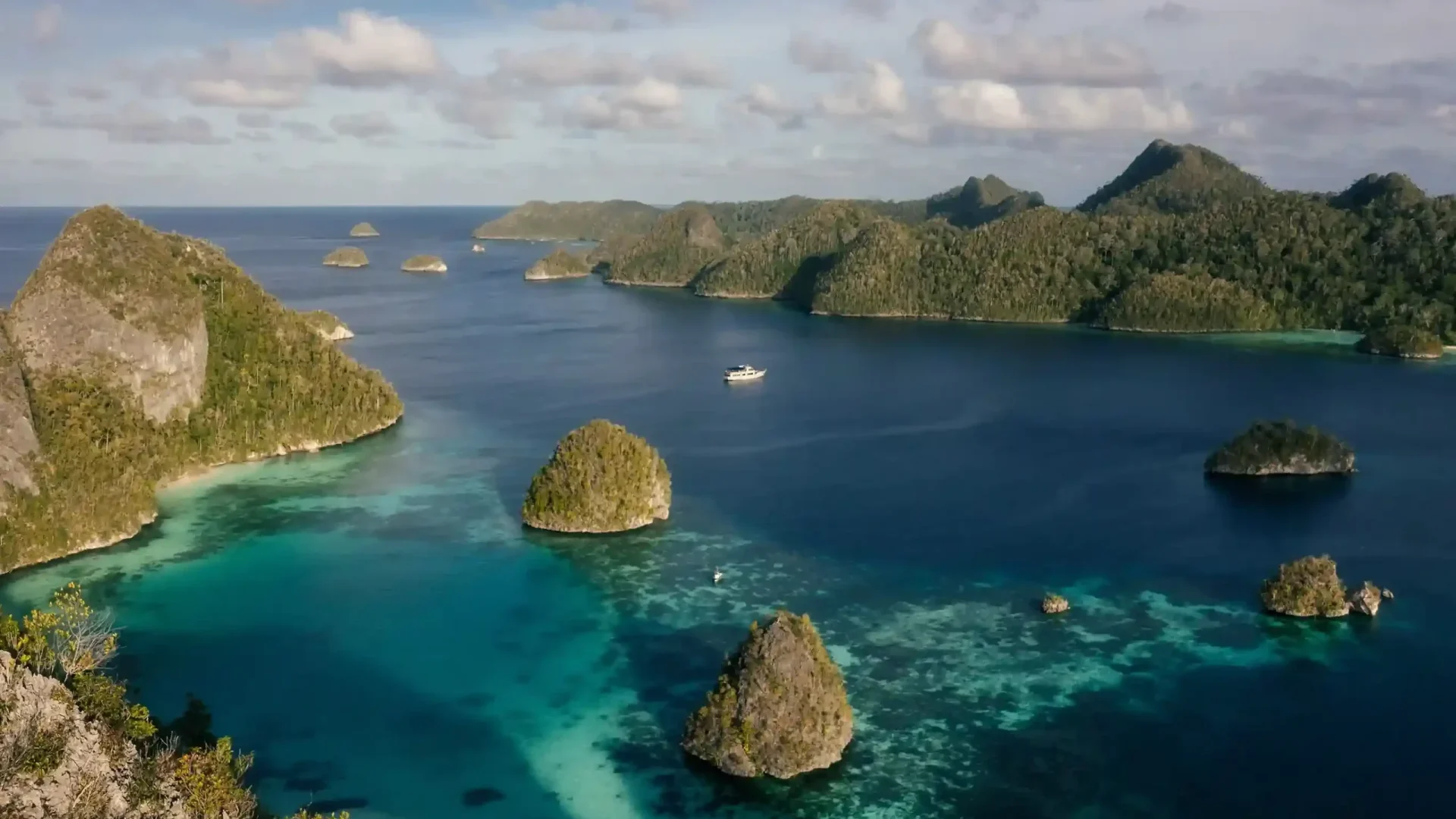 Karst islands and lagoon at Wayag, Raja Ampat