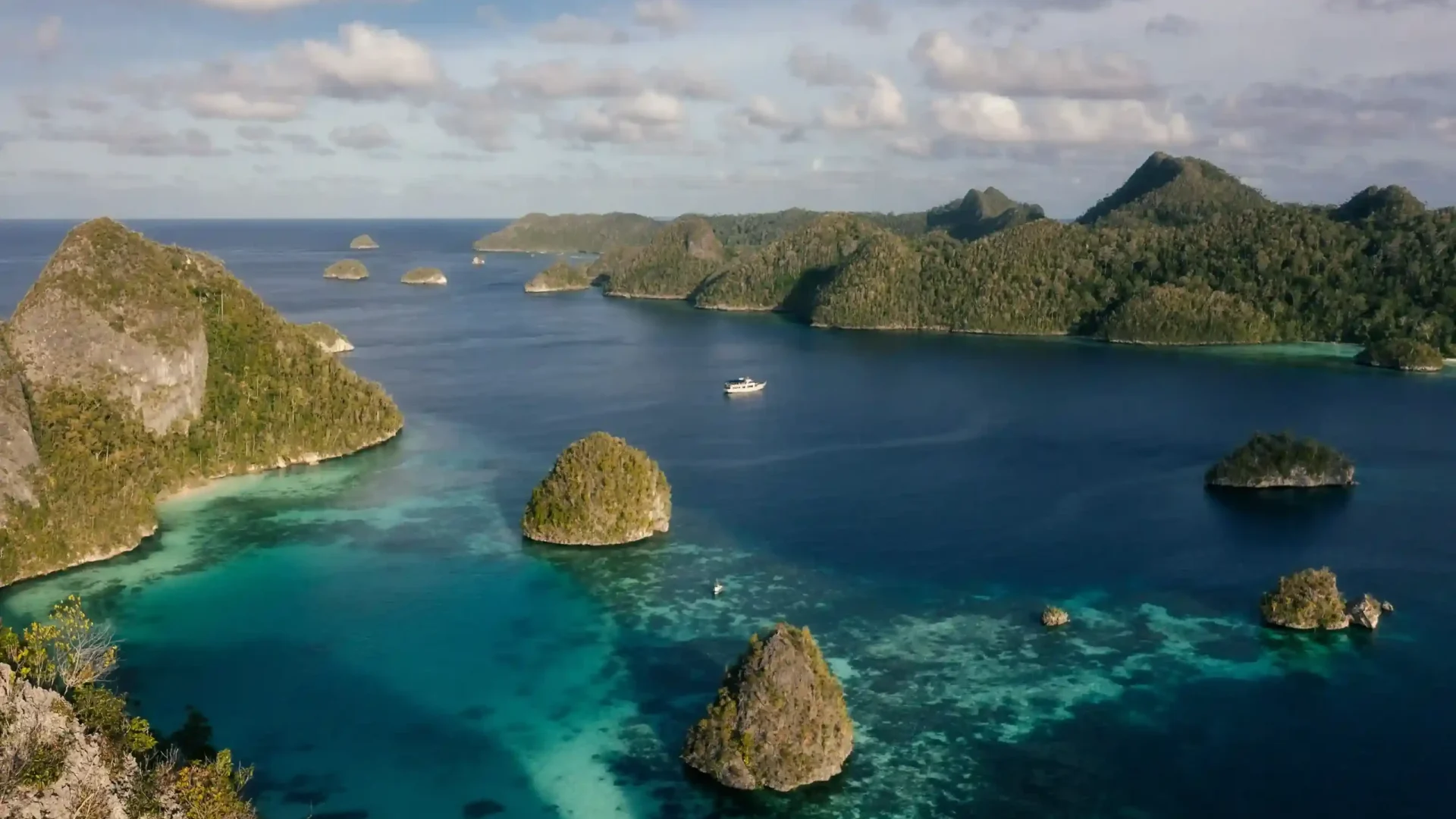 Wayag lagoon and its twin peaks, north Raja Ampat